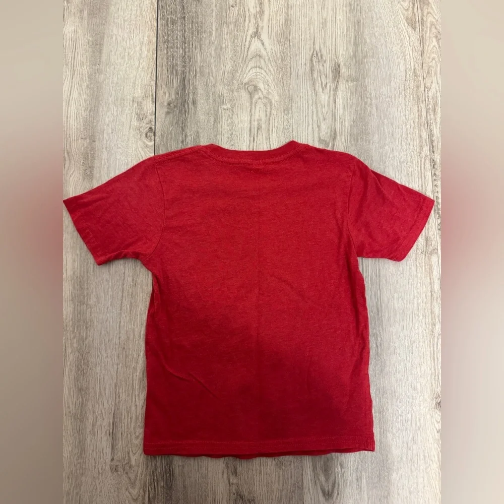 Red Kids T-Shirt with Ketchup Graphic